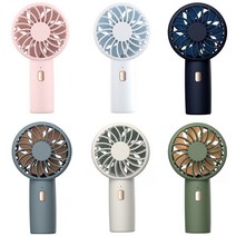 컬러플 타이니 미니 선풍기 핸드선풍기 휴대용 스트랩 키링제공, 미드나잇 블루