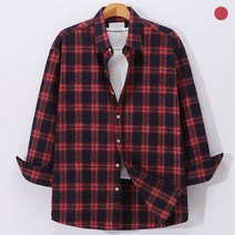 [후앙스] 오버핏 울 타탄체크 셔츠 AHST7435