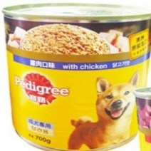 12개페디그리 캔 700g 강아지훈련용간식, 닭고기