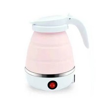 접이식 전기포트 휴대용 여행용 커피 분유 포트 Silicone Water Kettle Mini Folding Boiler Electric Port, 03 분홍색_04 AU