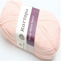 뜨개몰 뜨개 털실 뜨개실 모자실 목도리실 코지울스포츠, 1873연분홍