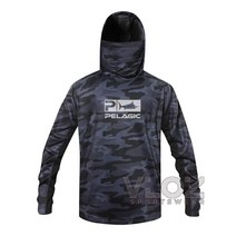 2023 PELAGIC 낚시후드 셔츠 부드러운 밀크 실크 원단 빠른 건조 운동복 통기성 UV차단, 4