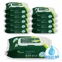 베이킹소다함유 두꺼운 클린업 물걸레 청소포 고급형 대형 25매, 10팩