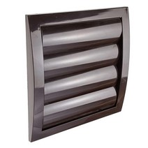 Vent Sys 15.2cm(6인치) 화이트 송풍구 커버 건조기 통풍구 욕실 배기 파이프 루버 야외 오프닝 플랩 곤충 새 설치류 차단, 1_Brown, Brown_1