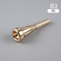 트럼펫마우스피스 전문 트럼펫 마우스 피스 Meg 3c/5c/7c 크기 바흐 초보자용 뮤지컬 액세서리 부품 또는 손가락 연습기용 1 개, Silver7C