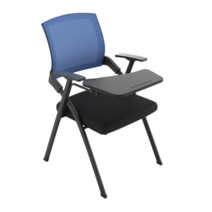 [대한상공회의소한자3급책] Zoomland 일체형 테이블 의자 책걸상 접이식 강의실의자 강습의자 책상의자, 블루
