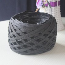 대용량 루피실 500g 종이실 라피아 여름 모자 가방뜨기 뜨개질 털스웨터 집콕취미, 100gx5개, 블랙 500g