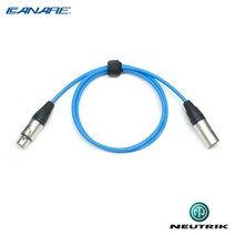 카나레 AES/EBU 110옴 디지털오디오케이블 2m 뉴트릭 XLR(F)-XLR(M)타입 (CN-DA202FM02)