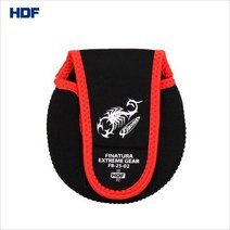 피나투라 베이트 릴 케이스, 블랙 + 레드