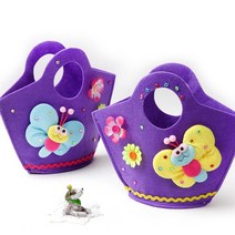 [아트랄라]곤충나비가방만들기(4개)펠트가방팰트손가방봄재료, 단품