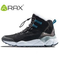 스노우보드부츠 스노우보드 바인딩Rax 남성용 따뜻한 겨울 부츠 미끄럼 방지 플러시 스노보드 신발 고품, 03 Men Black_01 5.5