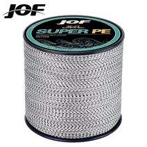 JOF 다이니마 100% PE 합사 낚싯줄 500m Colorfast 시리즈, White&Black(Do not fade)