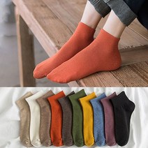 샤라 미니멀 베이직 중목 패션양말 10color