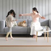 휴팡 PVC 멀티 플레이매트 15T_킹콩 특대형 110cm x 500cm 영유아 놀이방 강아지매트 층간소음방지, 울스트라이프 브라운, 15T 킹콩 특대형 ( 110 × 500cm )