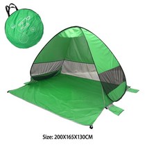 자동 태양 대피소 비치 텐트 uv 보호 팝업 텐트 태양 그늘 천막 캠핑 야외 하이킹 여행 대피소 x318b, 애플 그린 스타일 c