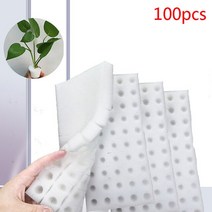 수경 화분 재배 스펀지 스타터 원예 부자재 키트 매쉬 포트 흰색 모종 스폰지 Soilless 수경 채소 보육 냄, 01 one size