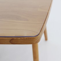 쾌청 식탁용 라운드컷 테이블 매트, 투명, 가로 180cm x 세로 80cm x 두께 2mm