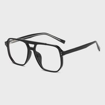 블루라이트 차단 레트로핏 투브릿지 오버사이즈 뿔테안경