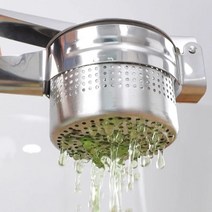 수동 착즙기 스테인 야채 과일 압착기 마늘 스퀴저, 14cm