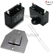 ADIT 국산부품 선풍기 모터기동콘덴서 (0.6~12) 휴즈 노브 붙임쇠 콘덴서, BK0804, 1개