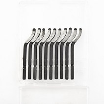 디버링 툴 이바리 면취 모따기 10pcs 147mm 버 핸들 커터 핸드 거친 가장자리 도구 블레이드 수동 가공 세트, [02] Blades