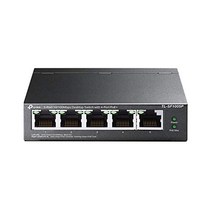 TP-Link TL-SF1005P 4개의 PoE+ 포트(67와트 차폐 RJ-45 포트 확장 모드에서 250m 전송 범위 플러그 앤 플레이 설치 팬리스)가 있는 5포트 고속 이더넷 PoE 스위치 v2.0 -13679, PoE 스위치 8 포트