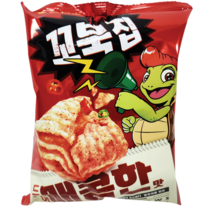 오리온 꼬북칩 매콤한맛, 65g, 12개