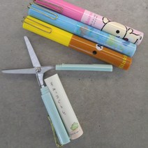 수입 리락쿠마 캐릭터 펜시 가위 휴대용 팬시 스밋코구라시 문구용 미니가위, 랜덤