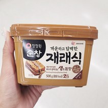청정원 순창재래식 안심생된장 500g x 2개, 단품, 단품