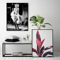 셀러허브 맛상게아나 No1 북유럽 인테리어 식물 액자 20호 73x53cm, 캔버스액자(옆면흰색)