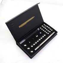 분수펌프 마그네틱 펜 자석 크리 에이 티브 재미 분수 감압 유물 금속 공 선물 상자, [02] Silver
