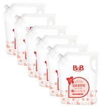 비앤비 NEW 섬유유연제(자스민) 1800ml 리필형, 6개
