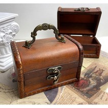 빈티지 우드 상자 스티커 다꾸 보관함