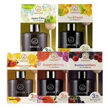 ForU522 불스원 그라스 디퓨저 방향제 105ml 차량용디퓨져 자동차방향제, 블랙베리 체리, 블랙베리&체리