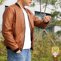 봄 가을 겨울용 남성 보세 슬립핏 인조모피 라이더자켓
