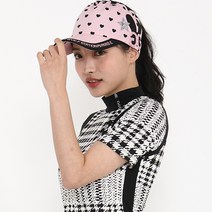 여름 여자골프웨어 하트 오픈캡 여성골프모자 썬캡, 화이트