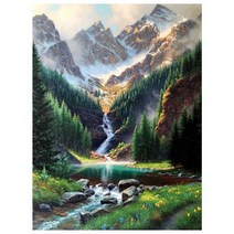 세진 NEW 보석십자수 제품 72가지 신제품 새로운 취미생활 보석 십자수 보석십자수, 34x44 자연풍경