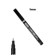 마커펜 틈새마카 액체 반사 크롬 미러 마커 펜 DIY 페인트 거울 금속 공예품 골드 실버 구리 학생 미술 용품, [02] 1.0mm-silver