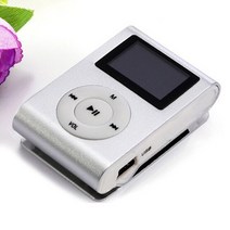 노래 뮤직 음악 MP3 플레이어 금속 케이스 미니 usb 클립 mp3 lcd 화면 3.5mm 스테레오 잭 지원 32gb micro sd tf 카드 지원 언어 영어 중국어, 은, 다른
