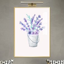 보고아트 수채화 꽃 생화 그림 아트 거실 인테리어 액자, 2_수채화 꽃주전자_B