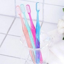 프리미엄 치과칫솔 성인이중모칫솔 4개 한세트 성인칫솔 여행용칫솔 욕실 교정칫솔 전동칫솔 Bellos^^&&^^+++, Bellos 상품선택