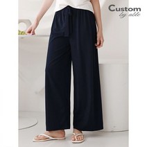 커스텀에이블 찰랑 와이드 밴딩 통 팬츠 C2303PT043B