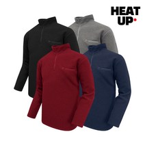 영랜드 따뜻한 히트업 안감 보아털 후리스 반집업 티셔츠 YT15