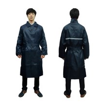 남자 코트형 빅사이즈 롱우비 코트 비옷 도롱이 우의 간부 장교 밀리터리 낚시 등산 작업용 현장 우비옷