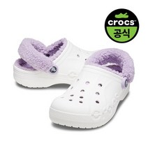 크록스 성인 BAYA LINED FUZZ STRAP CLOG WTL (22FUCL206633)