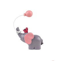 Ercadio Resin Little Elephant Cake Topper with Balloon Bird Baby Shower Girl Birthday Party Desktop, 1
