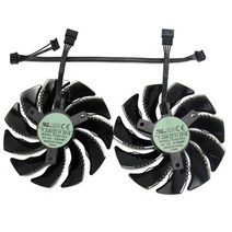 케이스 쿨러 cpu 쿨러 120mm 저소음 80mm 수냉쿨러 공랭 82-85mm t129215su gpu 쿨러 대체 팬 기가바이트 rx580 480 570 470 1060 호환, 2개