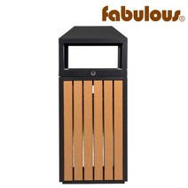 패블러스 공원용 원목 쓰레기통, HM9472