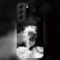삼성 S23 케이스 S22Ultra 흑백 손으로 그린 간단한 하드 쉘 note20 초박형 S21 + 렌즈 드롭 방지 note10 크리이티브 S10 발광 보호 커버