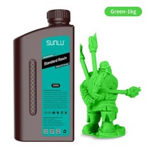 3D 프린트 프린터 재료 JAYO-3D 수지 프린터 액체 1KG 표준 LCD UV 경화 빠른 3D 인쇄 재료 포토 폴리머 수지, 2 수지-그린-1KG